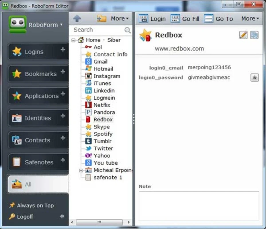 RoboForm — screenshot 1